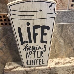 Quill to Paper Decorative Coffee Sign